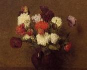 Flowers Poppies - 亨利·方丹·拉图尔